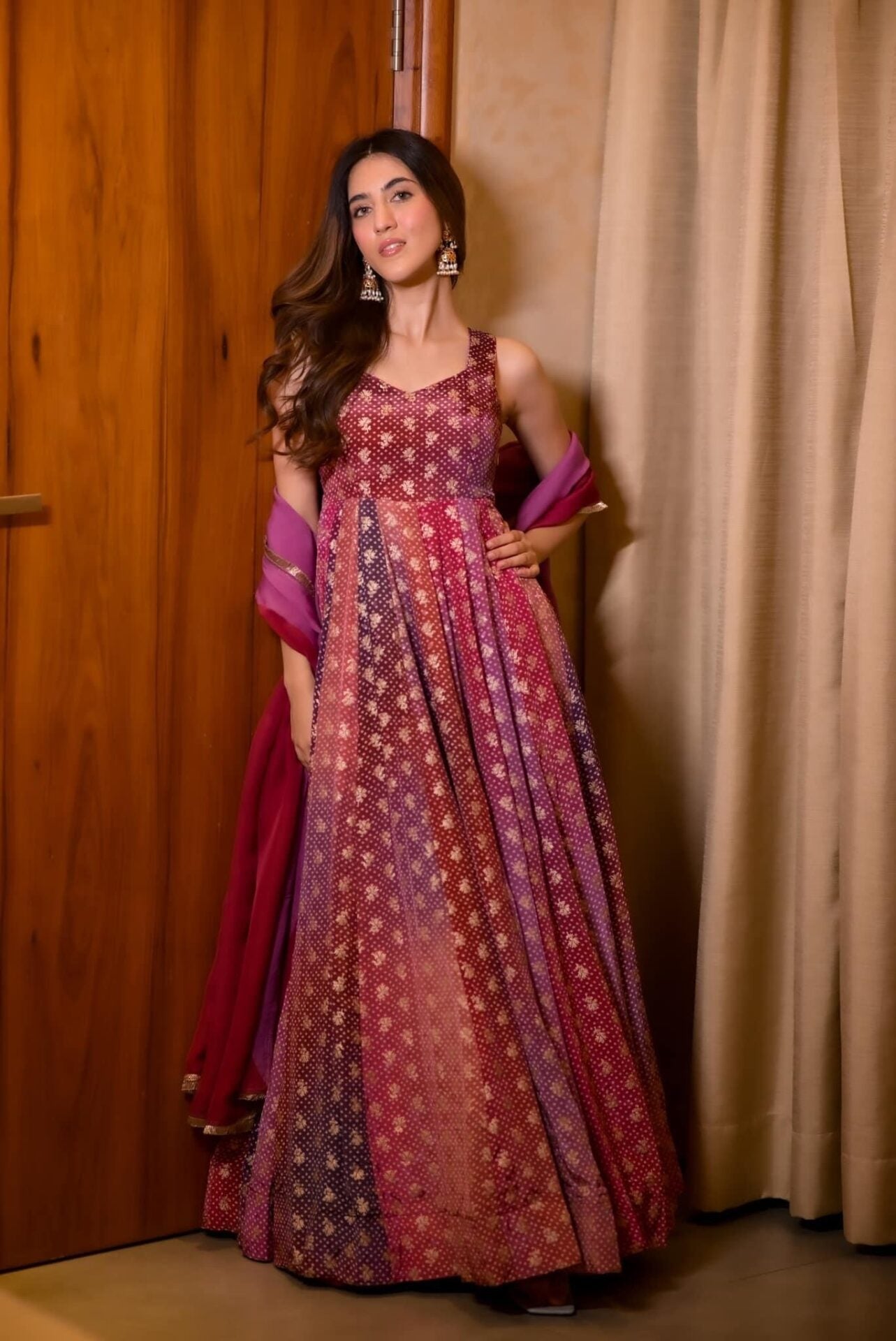 Zoya silk heavy maxi set