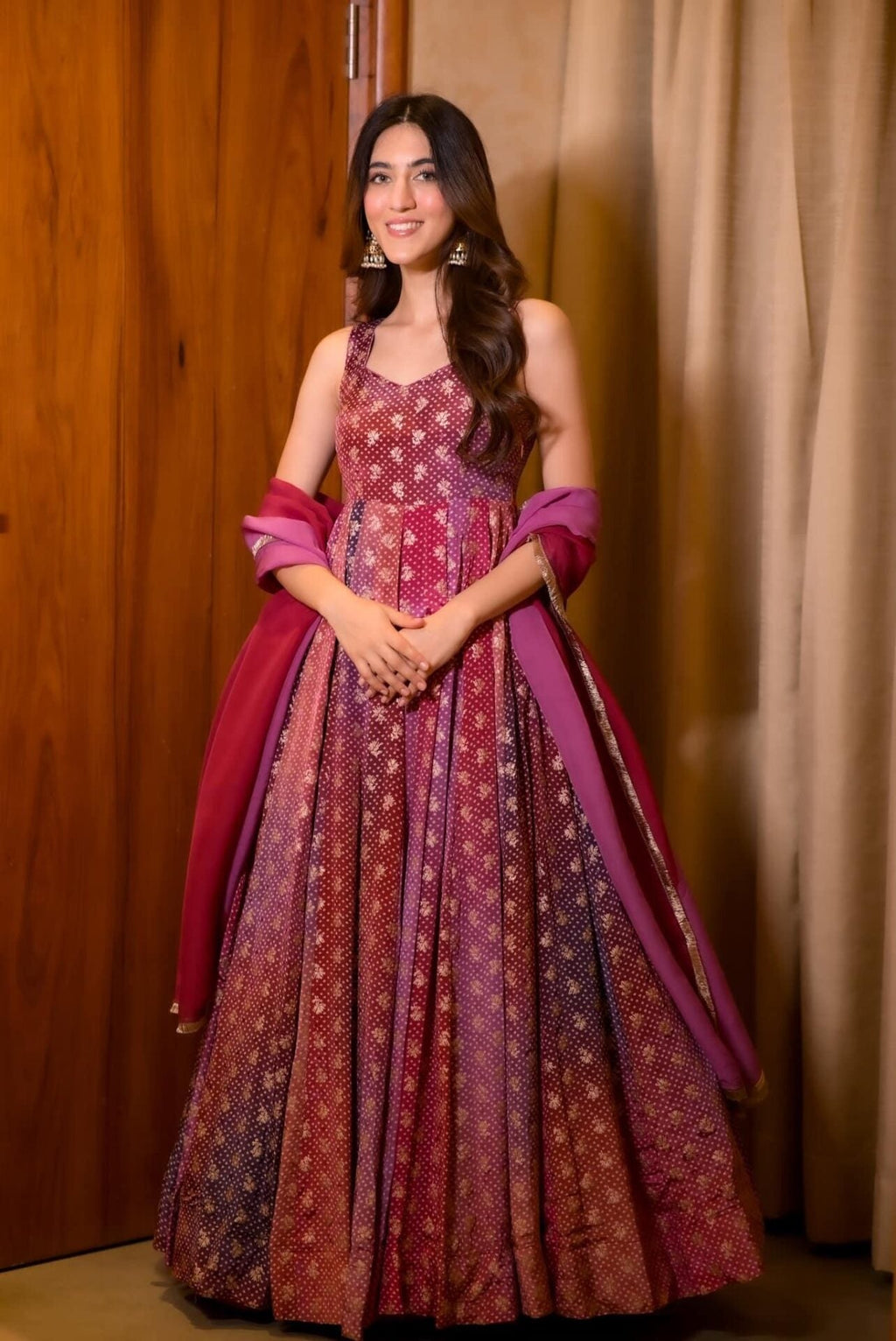 Zoya silk heavy maxi set