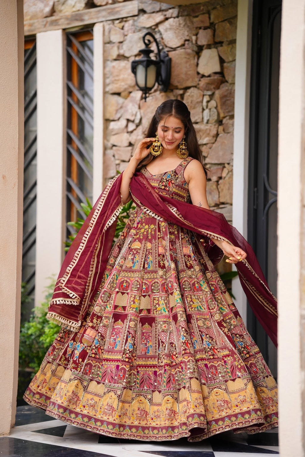 Jharokha Heavy Maxi Set