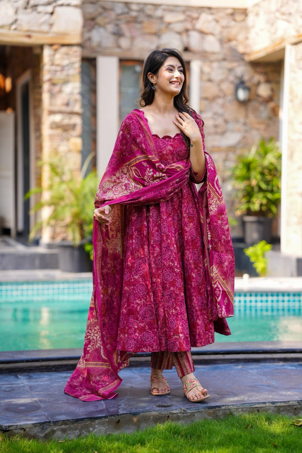 Gulaabi Baagh Cotton Suit Set