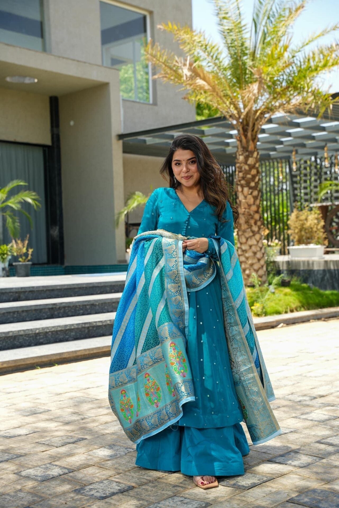 Arra blue suit set
