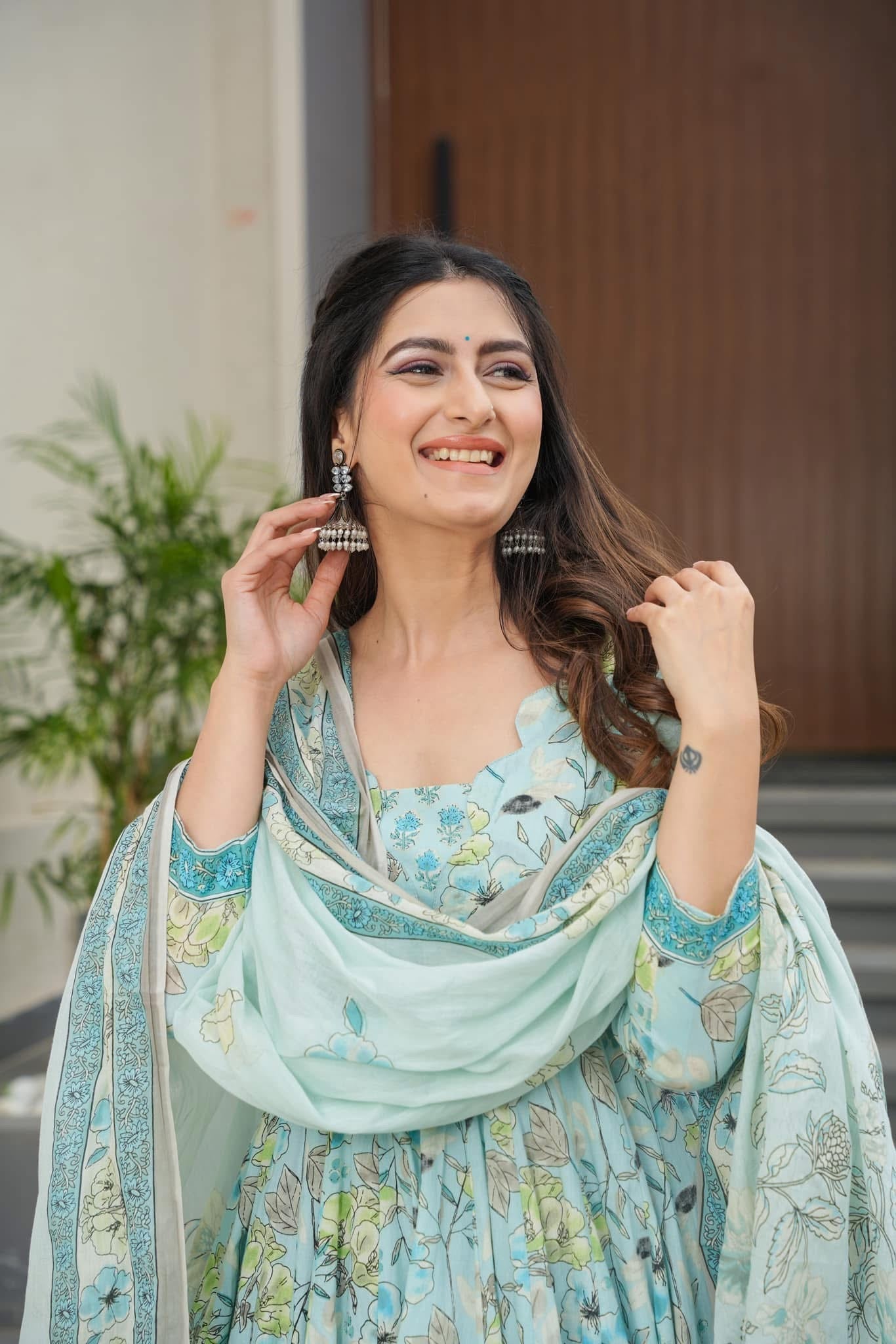 Ice Blossom Cotton Suit Set