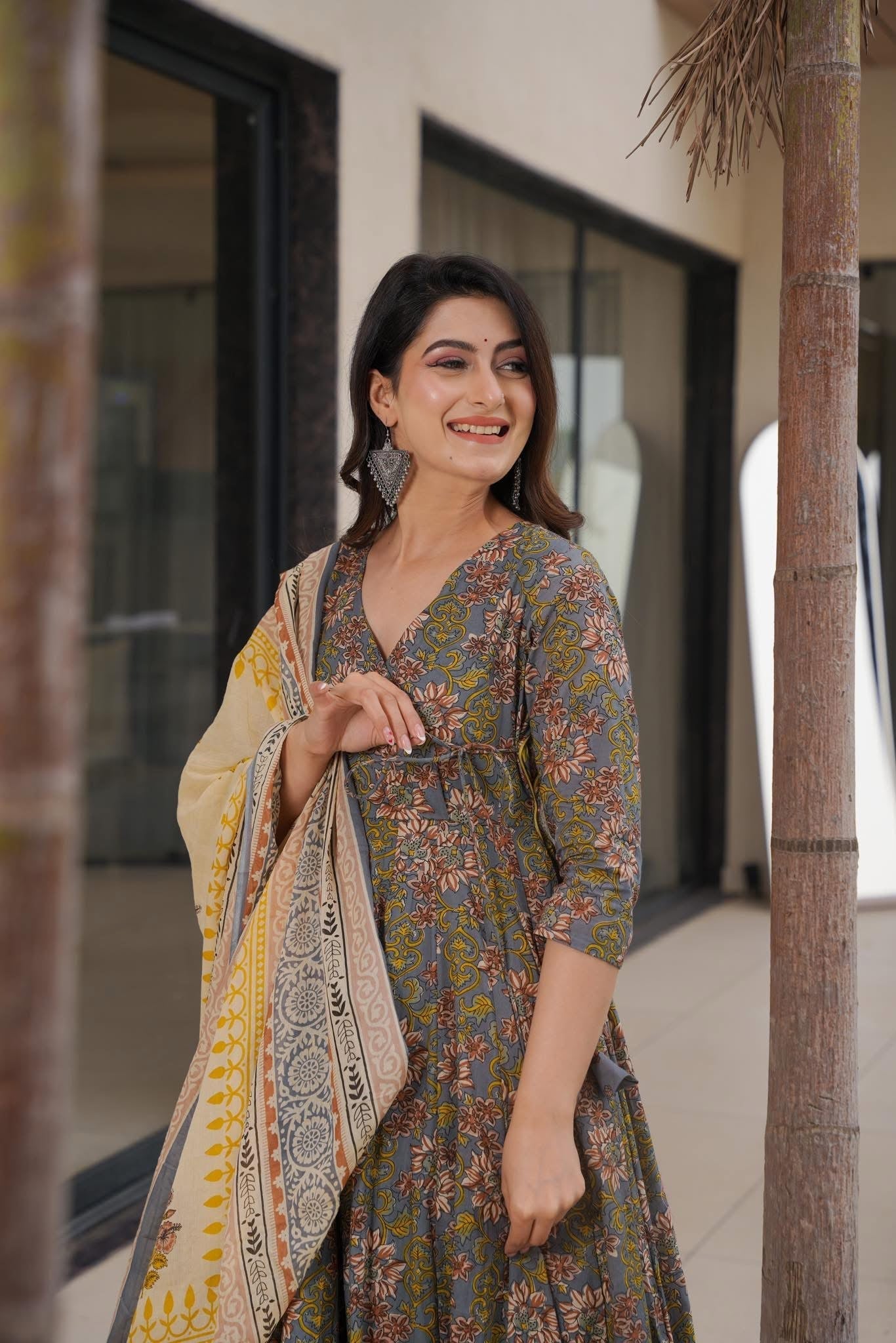 Vintage Charm Cotton Suit Set